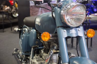 Bangkok - Temmuz 5: Royal modifiye motosiklet gösterisi Bangkok Uluslararası Auto Salon 2018, en büyük ve en görkemli modifiye otomobil ve otomobil aksesuarları show Bangkok, Tayland.