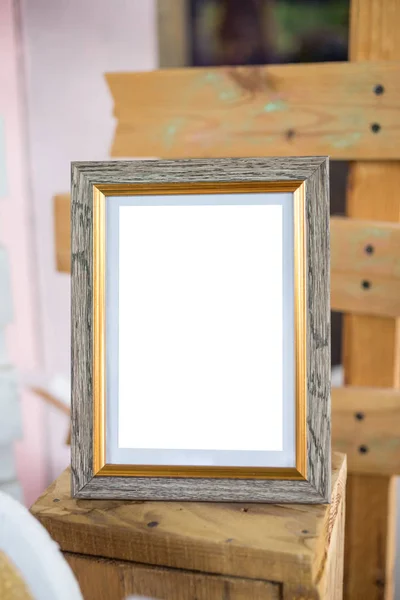 空白艺术相框装饰室内墙 摄影架 — 图库照片