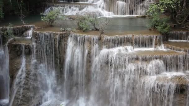 Cachoeira Oeste Tailândia — Vídeo de Stock