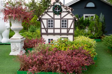 Bangkok, Tayland - 7 Ekim 2018: İnsanlar ziyaret edin ve çikolata ville park ve Bangkok,Thailand.The çikolata ville park restoranda ve 2012 yılında açılan restoran yemek