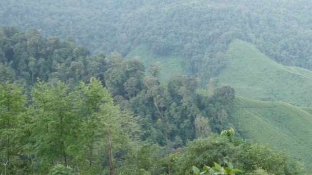 Uma Bela Beleza Natural Montanha Província Nan Tailândia — Vídeo de Stock