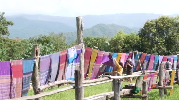 Nan Таїланд Жовтня 2018 Людей Відвідати Пити Каву Зелених Терас — стокове відео