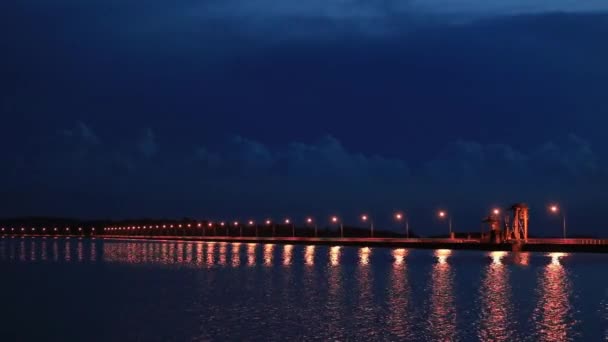 Barrage Khun Dan Prakan Chol Dans Province Nakhon Nayok Thaïlande — Video