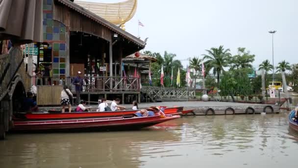 Pattaya Tailandia Nov 2018 Pattaya Floating Market Cuatro Regiones Tiene — Vídeos de Stock