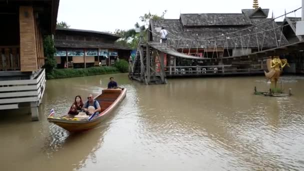 Πατάγια Ταϊλάνδη Νοε 2018 Pattaya Floating Market Τέσσερις Περιοχές Είναι — Αρχείο Βίντεο