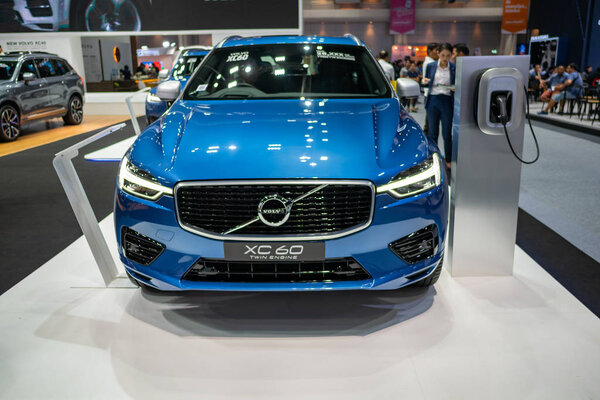 Bangkok, Thailand - November 30, 2018: Volvo XC60 car at Thailand International Motor Expo 2018 (MOTOR EXPO 2018) on Nov 30, 2018 in Bangkok, Thailand
.