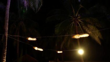 Kırsal hindistancevizi olaylarda düzenlemek için lamba.