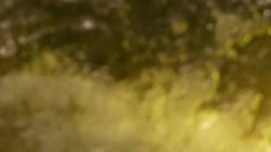 Hava kabarcığı oksijen makineden bulanıklık. Bokeh arka plan bulanıklık.