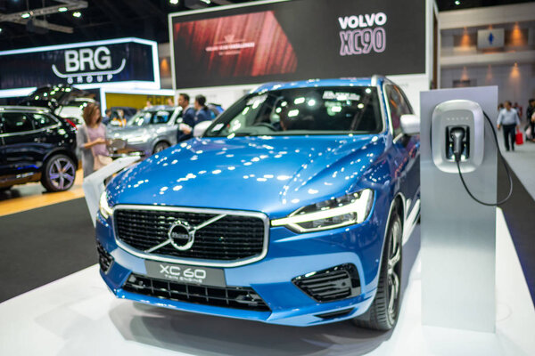 Bangkok, Thailand - November 30, 2018: Volvo XC60 car at Thailand International Motor Expo 2018 (MOTOR EXPO 2018) on Nov 30, 2018 in Bangkok, Thailand
.