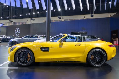 Bangkok, Tayland - 30 Kasım 2018: Mercedes Benz modifiye araba göstermek Tayland Uluslararası Motor Expo 2018 (Motor Expo 2018) Kasım tarihinde 30,2018 içinde Bangkok, Tayland.