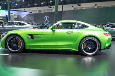 Bangkok, Tayland - 30 Kasım 2018: Mercedes Benz modifiye araba göstermek Tayland Uluslararası Motor Expo 2018 (Motor Expo 2018) Kasım tarihinde 30,2018 içinde Bangkok, Tayland.