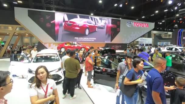 Bangkok Tailândia Dezembro 2018 Novo Carro Exibição Thailand International Motor — Vídeo de Stock