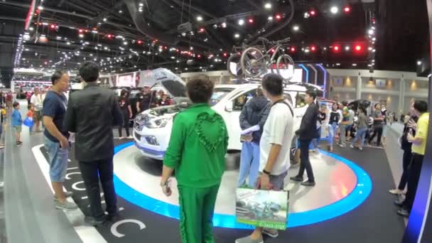 Новий Автомобіль Дисплеї Таїланд Міжнародного Автомобільного Експо 2018 — стокове відео