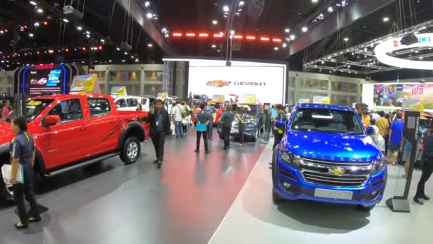 Bil Displayen Thailand International Motor Expo 2018 — Stockvideo