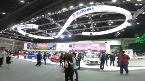 Nieuwe Auto Het Display Thailand International Motor Expo 2018 — Stockvideo