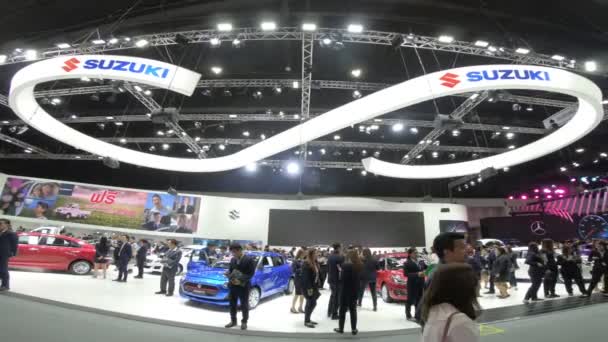 Nieuwe Auto Het Display Thailand International Motor Expo 2018 — Stockvideo