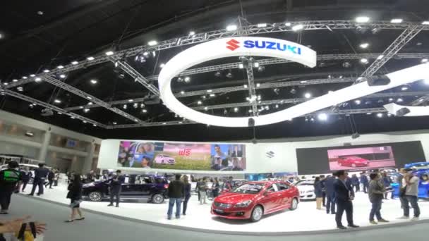 Bangkok Tailandia Diciembre 2018 Nuevo Coche Suzuki Exhibición Tailandia International — Vídeos de Stock