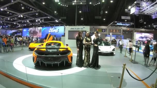 Carro Novo Exibição Tailândia International Motor Expo 2018 — Vídeo de Stock