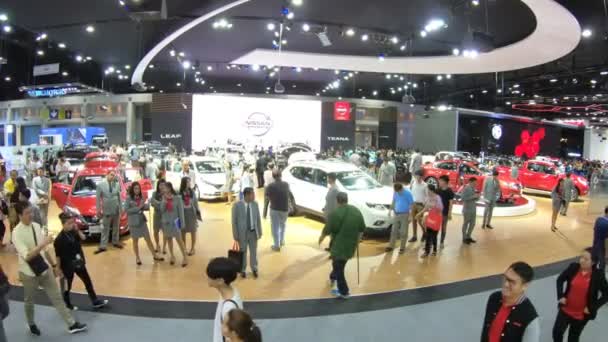 Nieuwe Auto Het Display Thailand International Motor Expo 2018 — Stockvideo