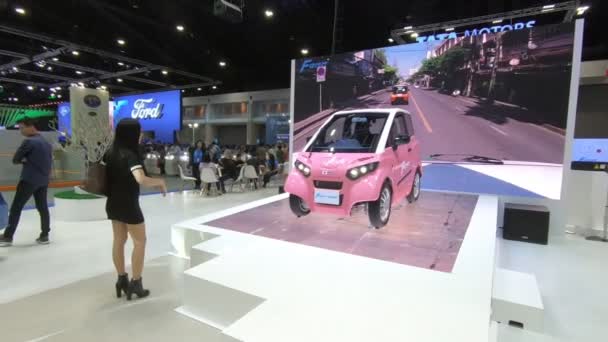 Bangkok Thajsko Prosinec 2018 Fomm Elektrické Auto Show Thajsko Mezinárodní — Stock video