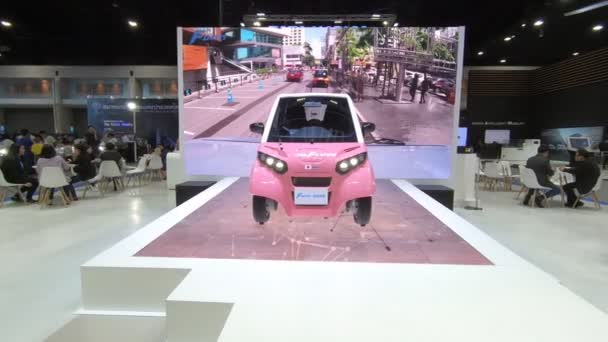 Bangkok Tailândia Dezembro 2018 Fomm Electric Car Show Thailand International — Vídeo de Stock