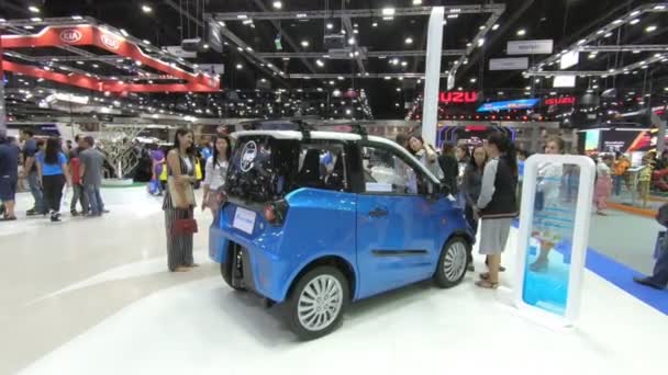 Bangkok Thajsko Prosinec 2018 Fomm Elektrické Auto Show Thajsko Mezinárodní — Stock video