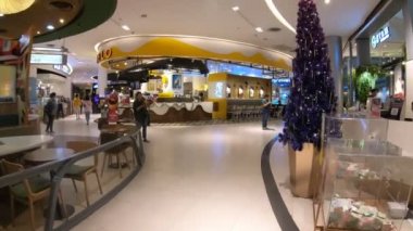 Bangkok, Tayland - 10 Aralık 2016: Noel ağacı Noel Festivali Bangkok, Tayland, Thailand, Siam Paragon dekorasyon