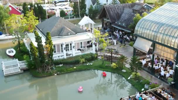 Bangkok Tajlandia Grudnia 2018 Ludzie Odwiedzić Czekolada Ville Park Restauracja — Wideo stockowe