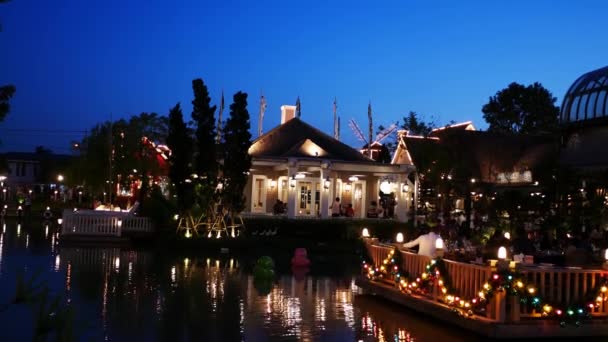 Bangkok Tailândia Dezembro 2018 Pessoas Visitam Jantam Parque Restaurante Chocolate — Vídeo de Stock