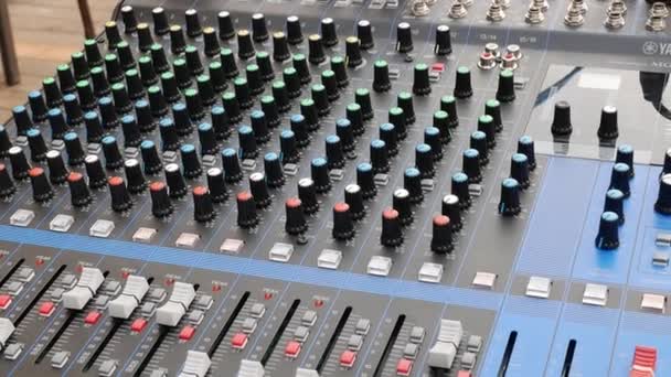 Sound Control Systeem Bovenaanzicht — Stockvideo