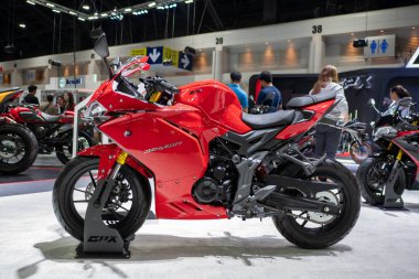 Bangkok, Tayland - 30 Kasım 2018: Tayland Uluslararası Motor Expo 2018 (Motor Expo 2018) Kasım tarihinde, aksesuar ve motosiklet 30,2018 Bangkok, Tayland.