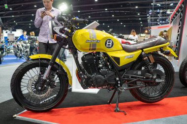 Bangkok, Tayland - 30 Kasım 2018: Tayland Uluslararası Motor Expo 2018 (Motor Expo 2018) Kasım tarihinde, aksesuar ve motosiklet 30,2018 Bangkok, Tayland.