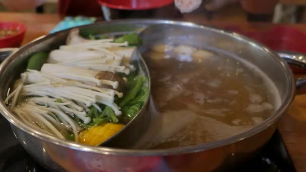 Zamknij Shabu Suki Hot Pot — Wideo stockowe