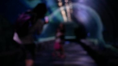 Tayland, Bangkok - 24 Ekim 2019: Siamparagon alışveriş merkezinde Sea Life Bangkok Okyanus Dünya Akvaryumu, Bangkok, Tayland.