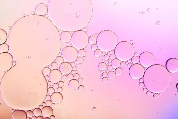 Colorful Artistic Oil Drop Floating Water Pastel Color Bubble Background — Stock Photo, Image