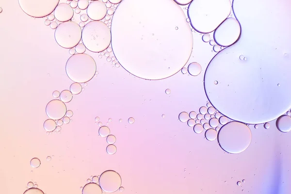 Красочные Художественные Капли Масла Плавающие Воде Цвет Пастели Пузырь Фона — стоковое фото
