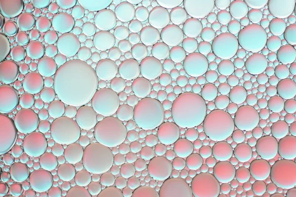 Красочные Художественные Капли Масла Плавающие Воде — стоковое фото