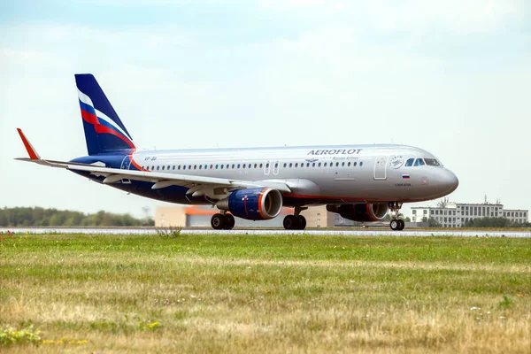Москва Россия Июня 2018 Года Самолет Airbus A320 Авиакомпании Аэрофлот — стоковое фото