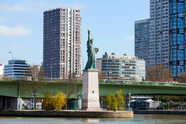 Paris França Março 2019 Réplica Escala Trimestral Foi Entregue Cidade — Fotografia de Stock