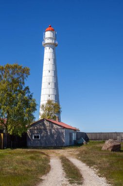Road to Tahkuna lighthouse on Hiiumaa island, Estonia clipart