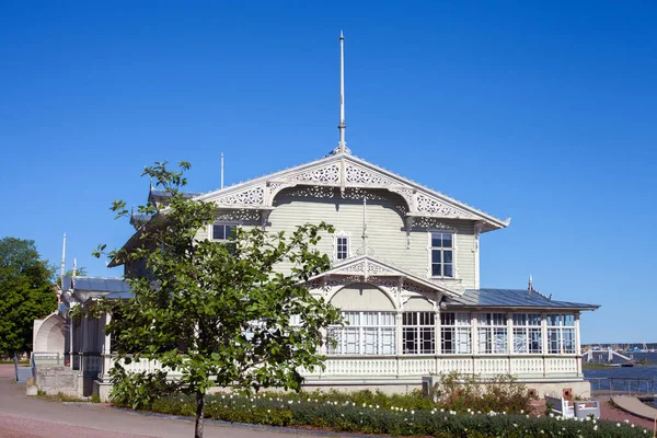 Edificio Legno Del Caffè Estivo Kuursaal Haapsalu Estonia — Foto Stock