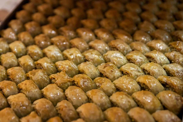 Miód Baklava Blasze Słodycze Tureckie — Zdjęcie stockowe