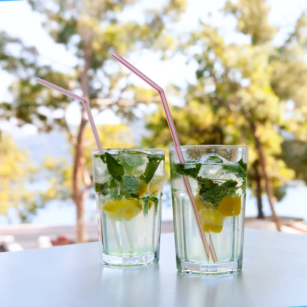 Dwa Koktajle Mojito Turcja Obrazy Stockowe bez tantiem