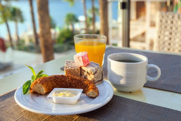 Sweet Breakfast Table Turkish Hotel Stock Picture