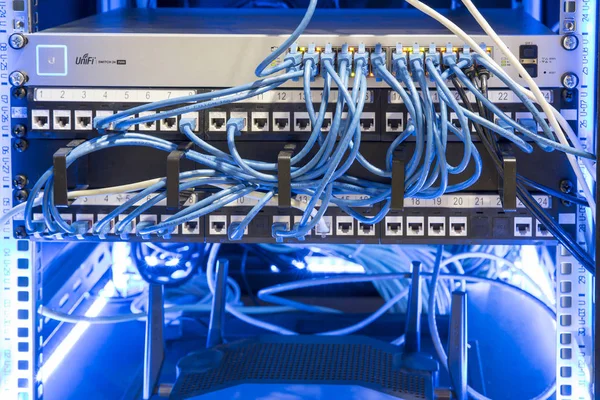 Close Bitcoin Mining Farm Equipment — Stock Photo, Image