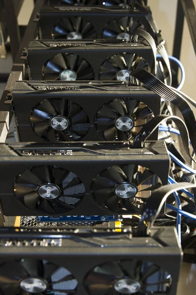 Bitcoin madencilik Tarım makineleri yakın çekim 