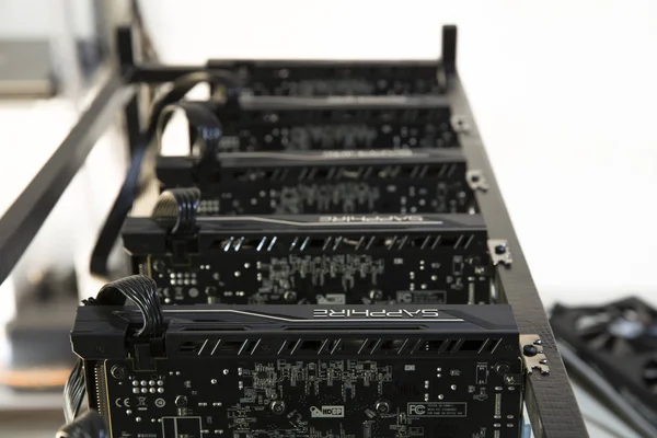 Bitcoin madencilik Tarım makineleri yakın çekim 