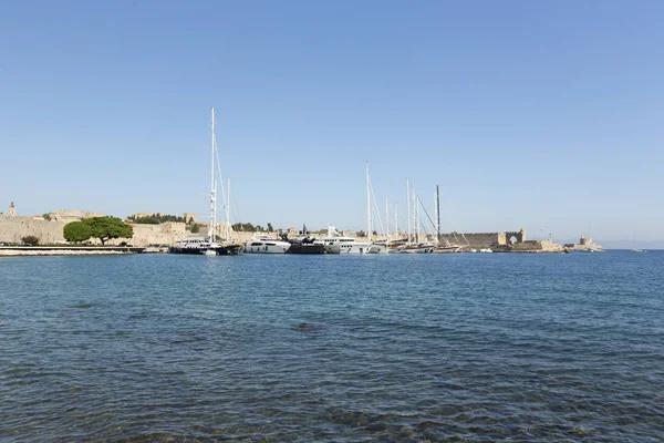 Rhodes Griechenland August 2017 Die Berühmte Altstadt Von Rhodes — Stockfoto