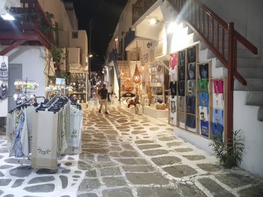 Rhodes, Yunanistan - 26 Ağustos 2017: ünlü eski, Rodos şehrine