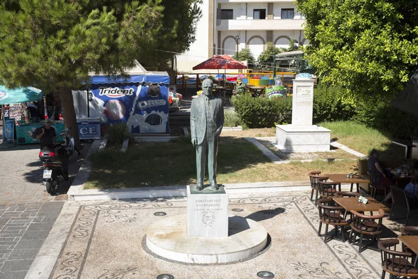 Rhodes Grecia Agosto 2017 Monumento Viejo Calle Ciudad — Foto de Stock